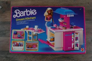 Vintage 1984 Barbie Dream Kitchen 9119,  Accessories Factory Mattel Nib