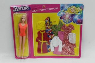 Mattel Gift Set 9805 Barbie & Her Fashion Fireworks 1976 Kmart Exclusive