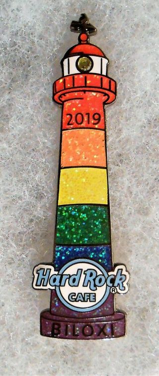 Hard Rock Cafe Biloxi Rainbow Colored Lighthouse Pride Pin 498980