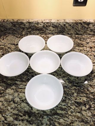 Corning Corelle Winter Frost White Soup / Cereal 6 1/4” Bowls - Set Of 6