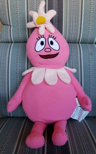 Foofa Yo Gabba Gabba Pink Large 27 " Plush Stuffed Animal Toy Flower Pillow Cuddl