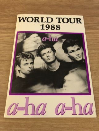 A - Ha World Tour Programme 1988
