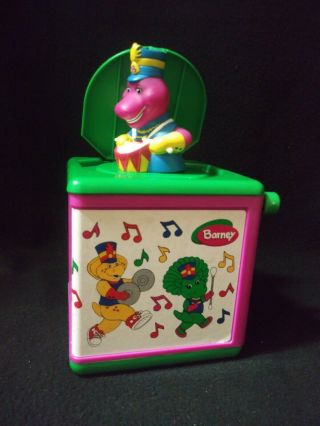Vintage 1997 Hasbro Barney And Friends Jack In The Box Musical Toy