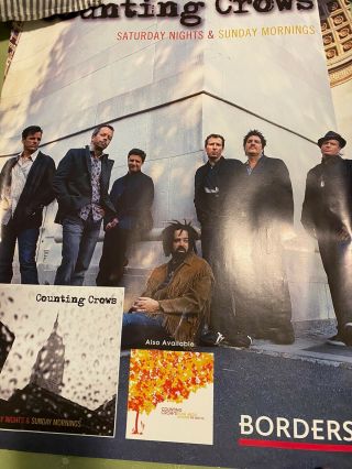 Counting Crows Rare Borders Books Poster To Promote Album