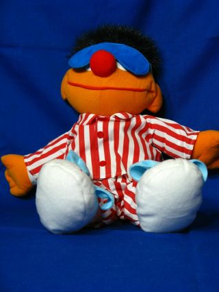 1996 Tyco Sesame Street Sleep And Snore Ernie Talking & Singing Doll Vintage