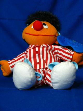 1996 Tyco Sesame Street Sleep And Snore Ernie Talking & Singing Doll Vintage 2