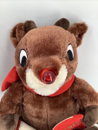 Dandee Animated Singing Rudolph The Red Nosed Reindeer Nose Light Up Mouth Moves 2