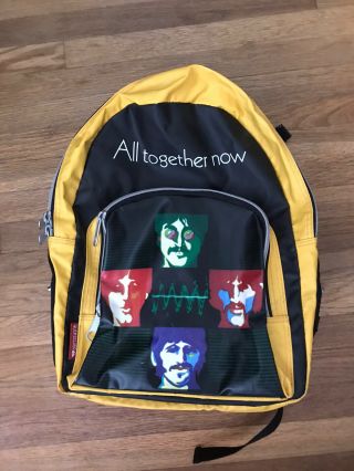 The Beatles All Together Now Quiksilver Backpack Extremely Rare Yellow Submarine