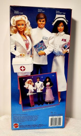 Vintage 1987 Nurse Whitney,  Doctor Ken & Doctor Barbie,  4405,  4118,  3850,  Nrfb
