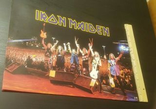 Iron Maiden Rare 1998 Promo Poster Official Live Shot 11 By 17 Inches