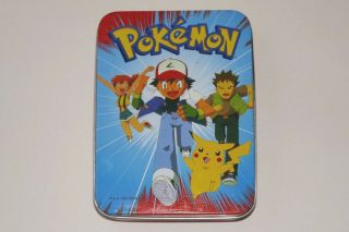 Nintendo 1999 Pokemon Deck Of Playing Cards & Tin Bicycle Licensed Product Boxed