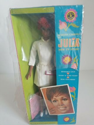 Barbie 1968 Diahann Carroll As Julia Doll Red Hair Mattel Nrfb