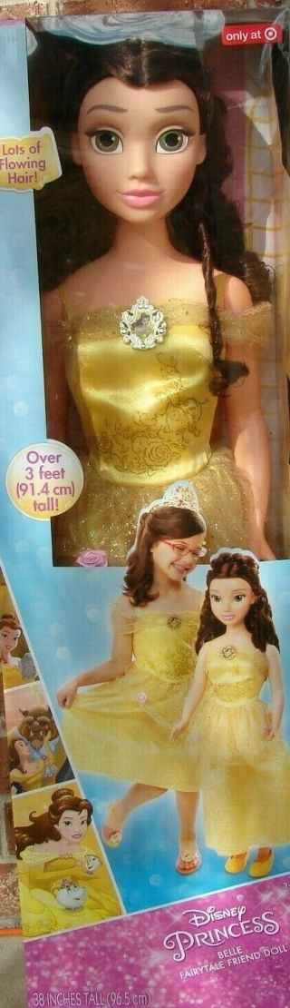 Disney Princess Belle My Size Doll 38 " Brand Out Of Production Htf