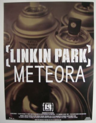Linkin Park Meteora Promo Poster 2003
