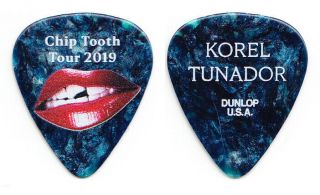 Rob Thomas Korel Tunador Blue Pearl Guitar Pick - 2019 Chip Tooth Tour - Mb20