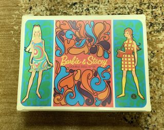 1967 Barbie & Stacey Double Doll Case W/ Doll & Accessories Mattel