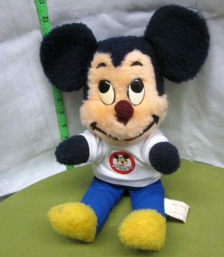 Mickey Mouse Club Plush Doll Walt Disney Vtg 1960s Rare California Stuffed Toys