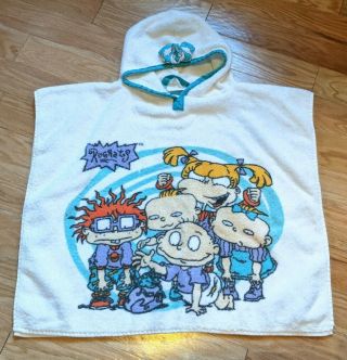 Vintage 90’s Nickelodeon Rugrats Hooded Towel Ages 2 - 6 Iconic Tv Show Cartoon