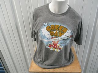 Vintage Bay Island Sportswear Green Day Dookie Album Covers Xl Gray T - Shirt