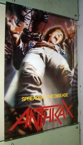 Anthrax Spreading The Disease Vintage Poster - - -
