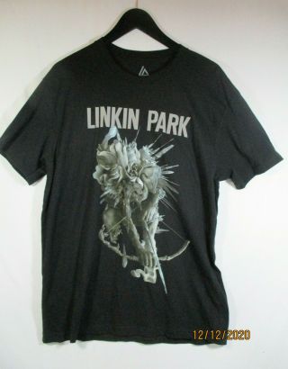 Linkin Park Carnivores Tour 2014 T - Shirt L Double Sided Concert Tee