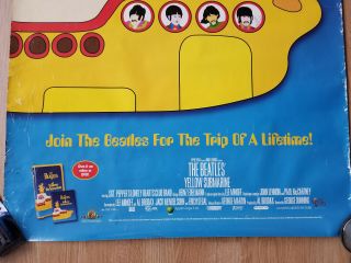 THE BEATLES 1999 YELLOW SUBMARINE APPLE CORPS.  PROMO POSTER 3