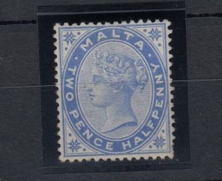 Malta Qv 1885 2 1/2d Bright Blue Sg25 Mng Jk733