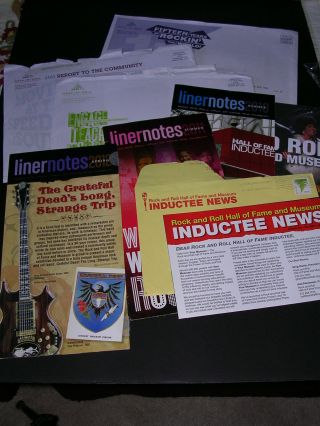 Sly Stone Rock & Roll Museum Mailings Of Liner Notes & Inductee News To