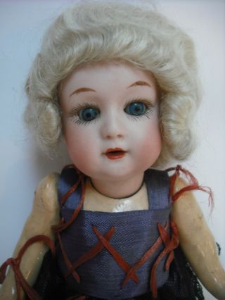 Lovely Little 8 " Antique Gebruder Heubach 8192 Bisque Head Doll Flapper Body