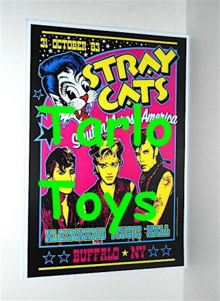 Stray Cats - Buffalo,  Us - 31 October 1983 - Concert Poster