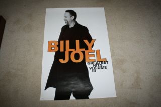 Billy Joel Greatest Hits Vol Iii Record Store Promo Poster 24 " X 36 " - R1216