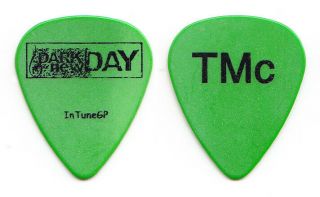 Dark Day Troy Mclawhorn Signature Green Guitar Pick - 2005 Tour Evanescence