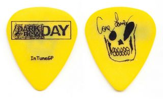 Dark Day Corey Lowery Signature Yellow Guitar Pick - 2005 Tour Seether