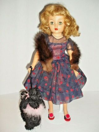 Vintage Ideal Miss Revlon Vt - 20 Doll All Cherries A La Mode Dress