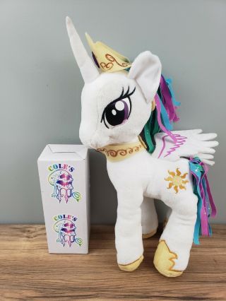 My Little Pony 18 " Plush Princess Celestia Hasbro 2013 Unicorn Pegasus Winged
