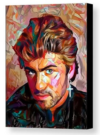 Framed George Michael Wham Abstract 9x11 Art Print Limited Edition W/signed
