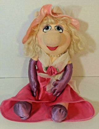 Miss Piggy Muppets Eden Toys Plush Jim Henson 21.  5 "