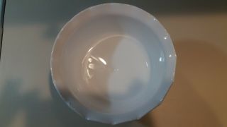 White Milk Glass Pedistal Bowl Dish 3