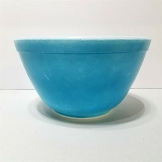 Vintage Pyrex 401 Mixing Bowl Blue 1.  5 Pint Small Nesting Ovenware Made In Usa