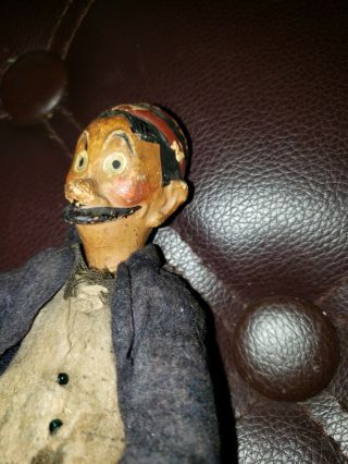 Antique Switzerland SABA BUCHERER Jointed Metal,  Character Doll Jeff,  1920’s 3
