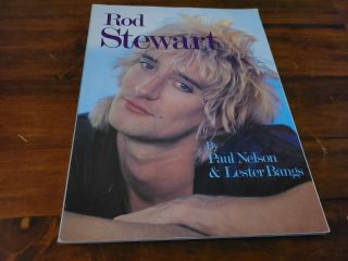 Rod Stewart 1981 Self Titled Paperback Book By Paul Nelson & Lester Bangs