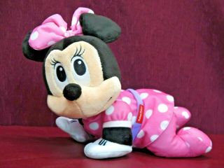 Fisher - Price Disney Baby Minnie Mouse Musical Touch N Crawl Crawling Talking Toy
