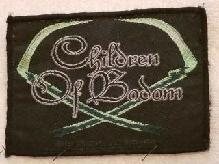Children Of Bodom Official Vintage 1999 Hatebreeder Green Logo Woven Patch