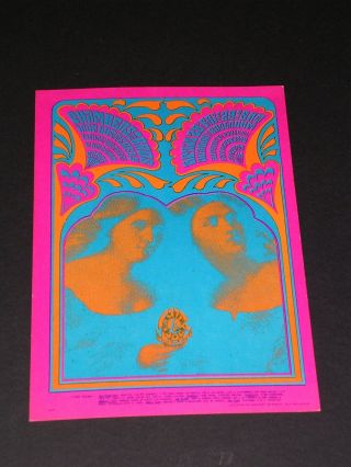 Iron Butterfly Psychedelic Avalon Postcard By Victor Moscoso Fd059