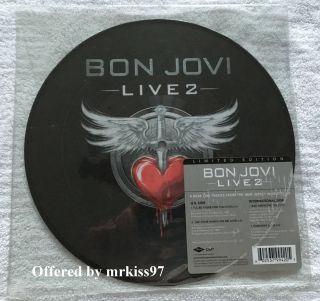 Bon Jovi Live 2 Picture Disc 2014 Rsd 4 Tracks " I 