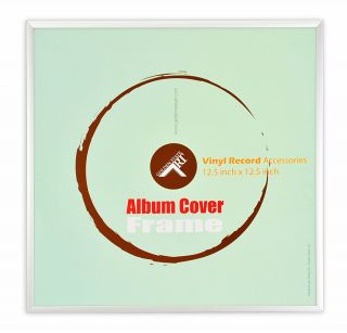 Golden State Art,  12.  5 X 12.  5 Aluminum Vinyl Record Cover Frame (sliver)