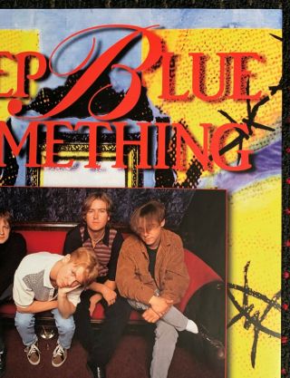 DEEP BLUE SOMETHING Home 17x22 promo poster Interscope 1995 Texas jangle 3