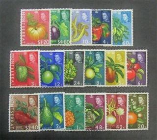 Nystamps British Montserrat Stamp 159 - 175 Og Nh $27 D11y648