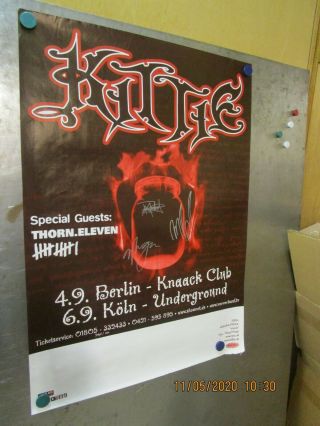 Kittie Oracle 2001 German Tour/promo Poster Artemis Signed By Morgan/mercedes