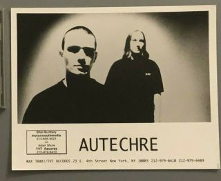 Autechre Rare Official Press Photo Idm No Lp Tvt Warp Aphex Boards Of Canada 90s